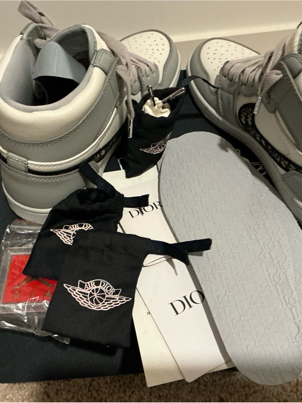 Dior Black Shoe Box with White Air Dior Logo - Men Accessories - Picture 6 of 6